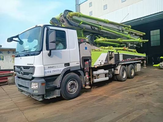comprar Usado Zoomlion 49M Caminhão de bomba de concreto Mercedes Benz Chassi Peso bruto 35000kg Usado 49 metros Caminhão de bomba de concreto online manufacture