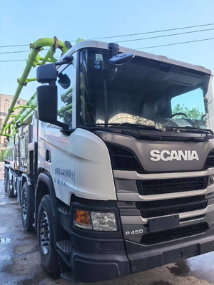 주문 Used 2019 Zoomlion 56m pump truck with Scania chasis for hot sale online manufacture