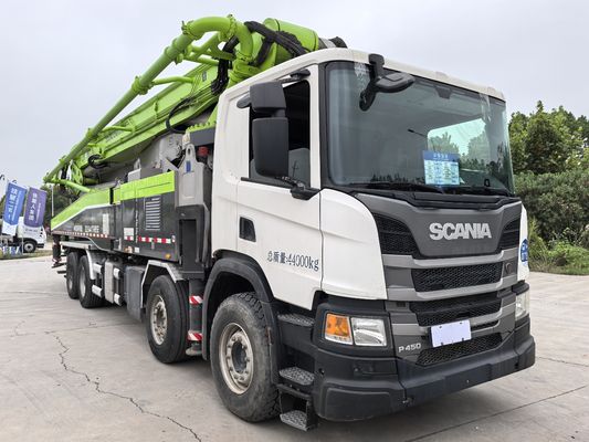 comprare 2019 Used Zoomlion 56 Meter Truck Mounted Concrete Pump Truck with Scania chassis construction machinery online manufacture