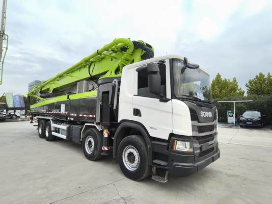 kopen 2022 Gebruikte Zoomlion 62 meter betonpompwagen op Scania chassis bouwmachines online manufacture
