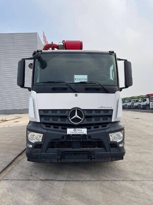 acheter Vente de camion de pompage de béton d'occasion 2021 Sany 62m Boom avec châssis Benz fabrication en ligne