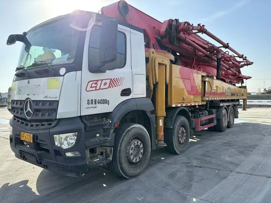 Bom preço. Sany 62 metros caminhão de bombeamento de concreto Mercedes Benz Usado 2021 caminhões de bombeamento on-line