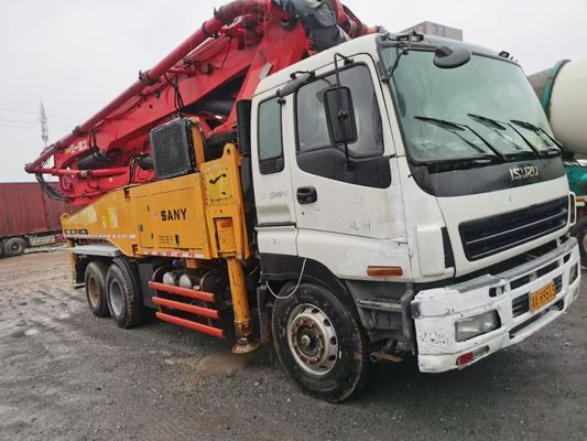 良い価格 2012年 Sany 49メートル ISUZU・シャシ付きの赤色コンクリートポンプ オンライン