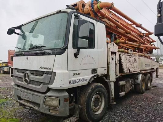 Bom preço. 2015 Zoomlion Usado 49 metros caminhão de bomba de concreto com chassi Benz on-line