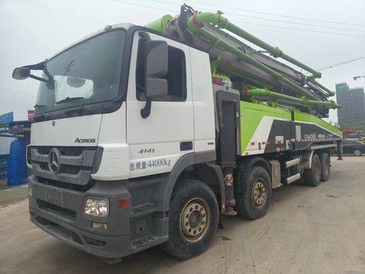 Bom preço. 2019 Usado Original 56 Meter Zoomlion bomba de concreto verde com chassi Benz on-line