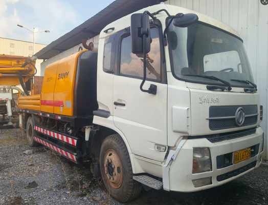Un buen precio. Bomba de línea de hormigón montada en camión Sany usada de 2012, maquinaria para hormigón, 90-18 MPa en línea
