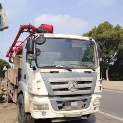 Bom preço. Caminhão de bombeamento de concreto usado Original 2019 SANY 37m Pequeno Caminhão de bombeamento de concreto on-line