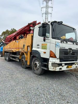 Bom preço. Putzmeister 49 metros caminhão de bomba de concreto de segunda mão 49M com Hino caminhão de bombas 2012 on-line