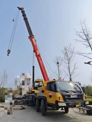 Bom preço. 2016 SANY Máquina de elevação de guindastes de caminhão totalmente hidráulica de 75T usada on-line