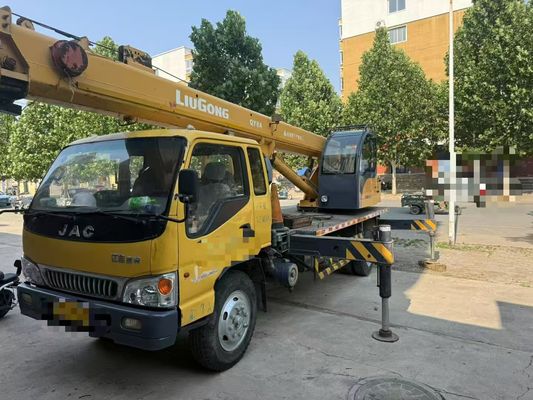 Liugong Cranes montados em camião de segunda mão de 8 toneladas Cranes móveis 2012 QY8A utilizados