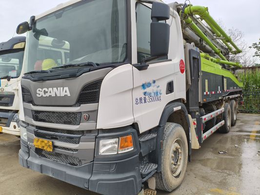 Good price 2020 Zoomlion 52M Concrete Pump Truck Scania Chassis Used 52 Meters Beton Pump Truck online