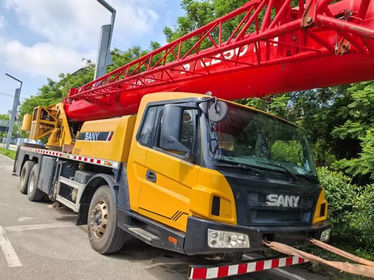Used 2019 Sany Truck Crane for Heavy Lifting 25 Tons and 35 Meters Main Boom Length