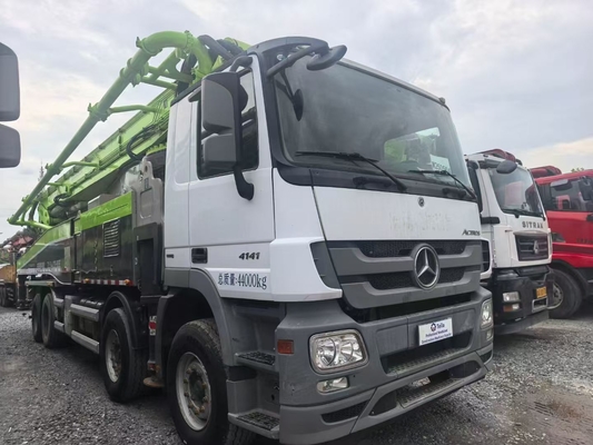 Good price 2019 Used Original 56 Meter Zoomlion Green Concrete Pump With Benz Chassis online