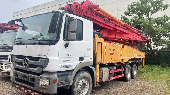Good price 2018 SANY 47m Used Concrete Pump Truck Mercedes-Benz Chassis online