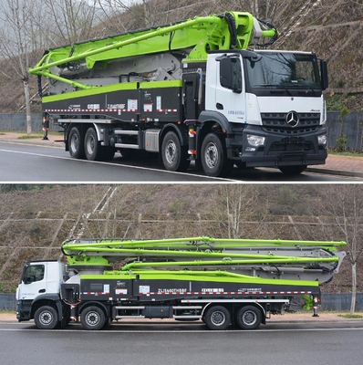 Un bon prix. 2025 Nouveau Zoomlion 62m Camion monté sur béton Pompes Camion de construction avec châssis Mercedes Benz en ligne