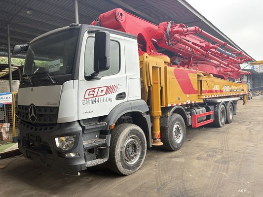 Un buon prezzo. Autobetoniera SANY da 62 metri, telaio Mercedes Benz, buone condizioni, poco utilizzata in linea