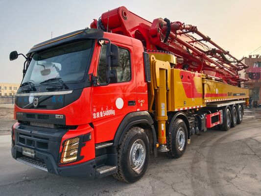 Ein guter Preis. 2021 Gebrauchte Betonpumpen-LKW mit 68m Ausleger und V-o-l-v-o Fahrgestell für hocheffizientes Pumpen Online