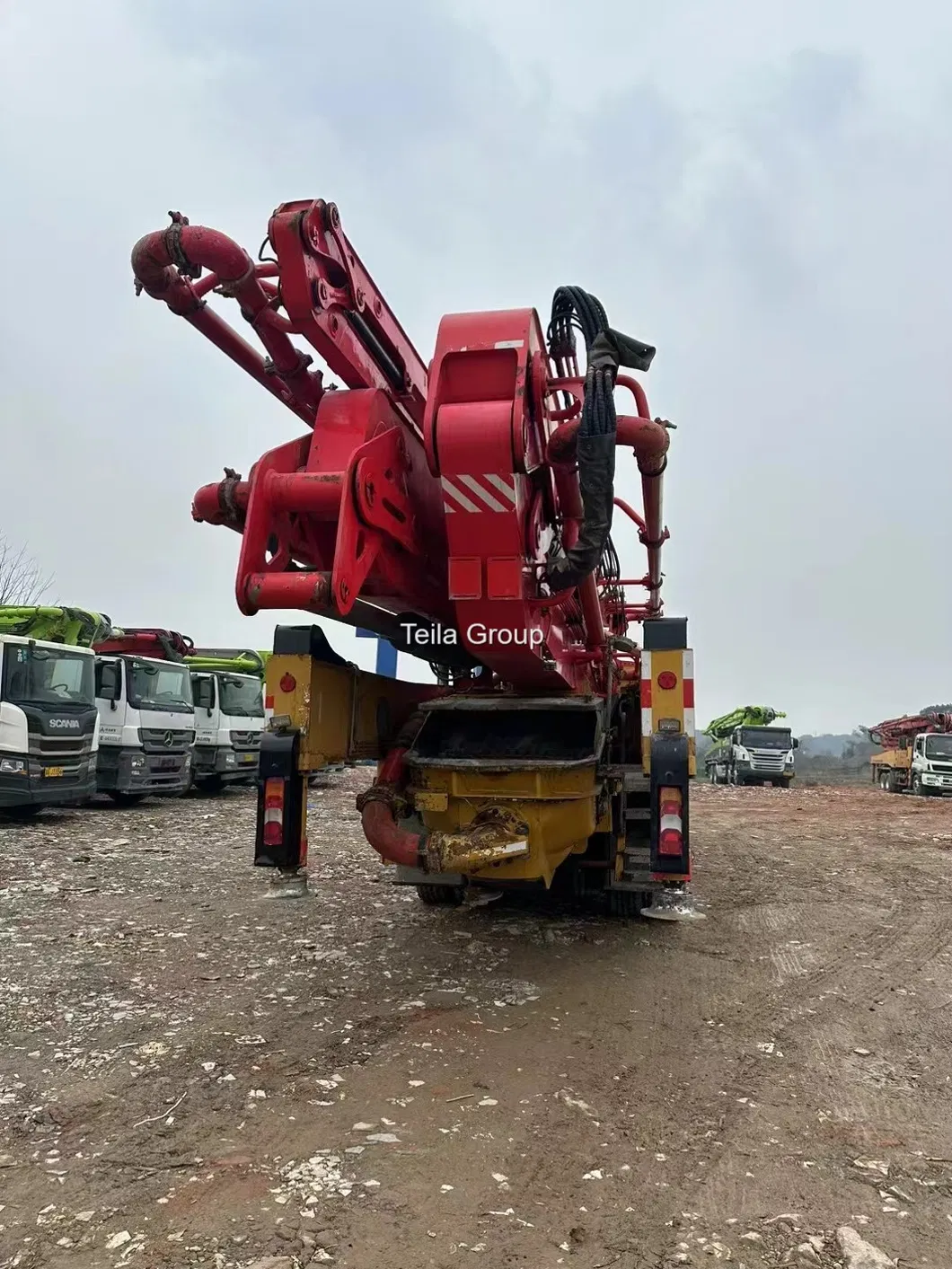 2020 2021 2022 Segunda mão 62m Sany Bento Boom Pump com chassi de concreto 4